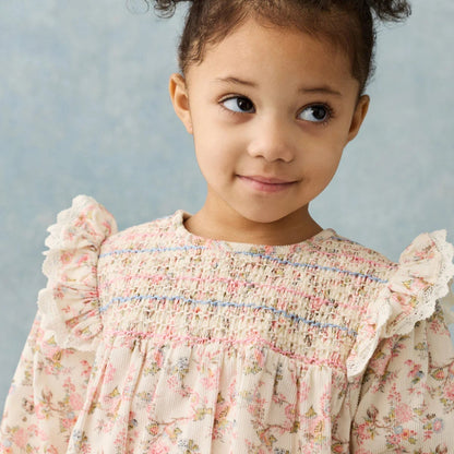 Saralou Dress, Carnation Vale Cream