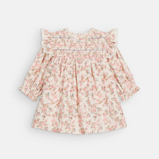 Saralou Dress, Carnation Vale Cream
