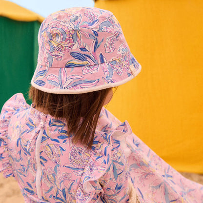 Sun  bucket Hat Lajik, Pink Lush Blue Hib