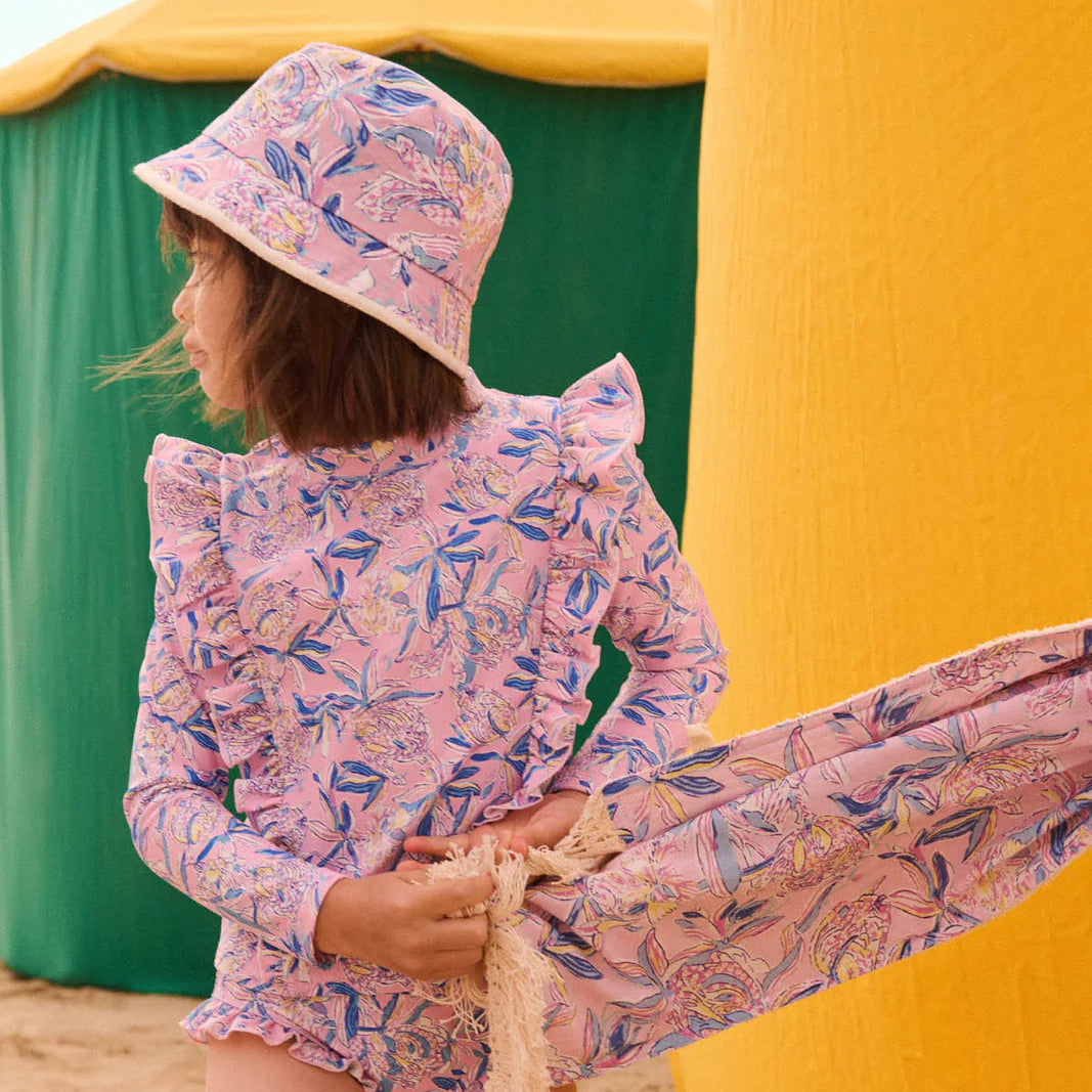 Sun  bucket Hat Lajik, Pink Lush Blue Hib