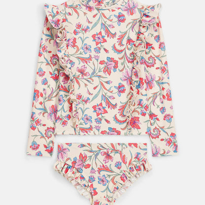 Bathing Set Yanika, Cream Floral Haven