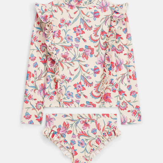 Bathing Set Yanika, Cream Floral Haven