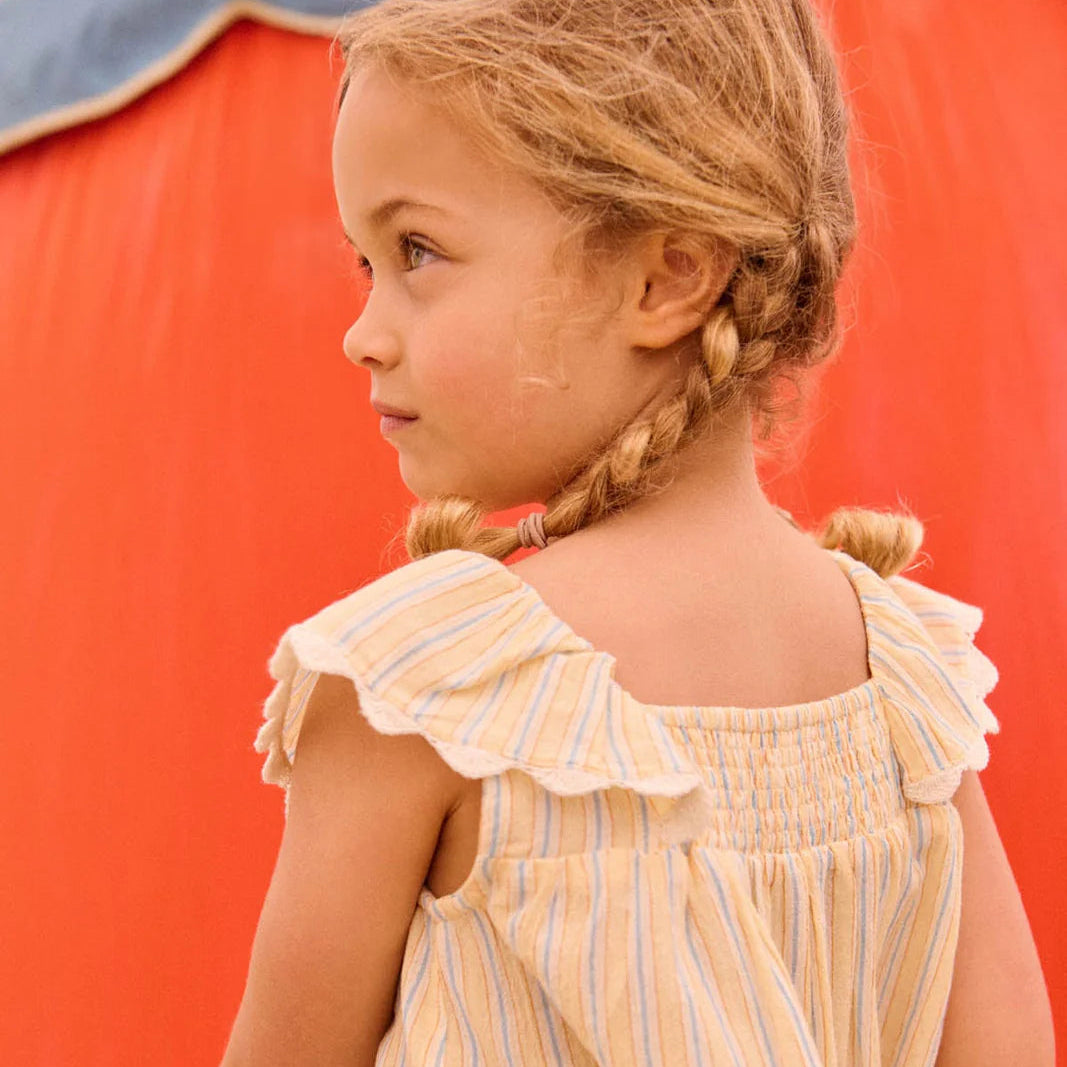 Blouse Gia, Yellow Sunny Stripes