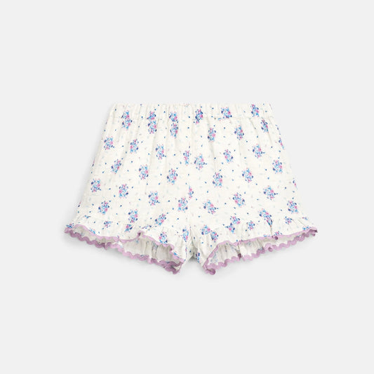 Shorts Vallaloid, Cream Flower Dunes