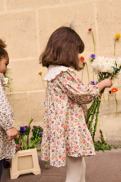 Dress Heidi, Cream Wild Flowers