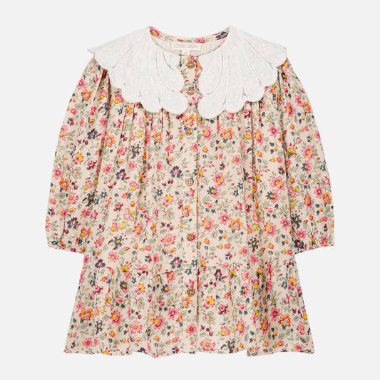 Dress Heidi, Cream Wild Flowers