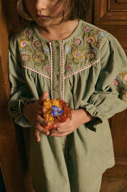 Dress Floriane, Almond