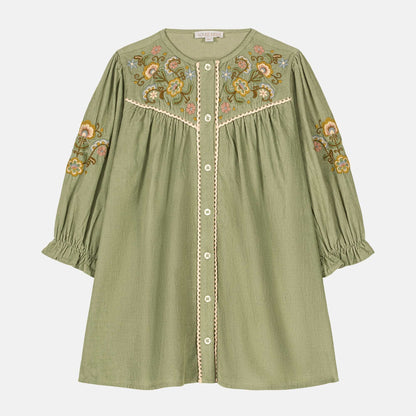 Dress Floriane, Almond