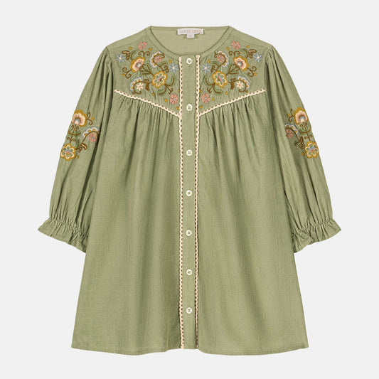 Dress Floriane, Almond