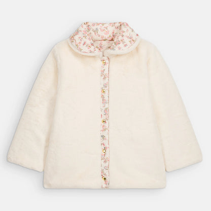 Dalila Reversible Coat, Carnation Vale Cream
