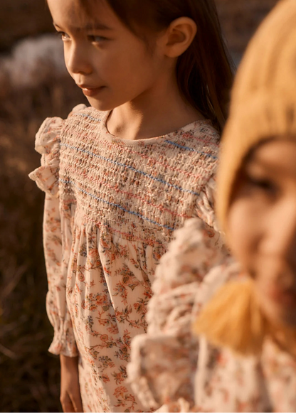 Saralou Dress, Carnation Vale Cream