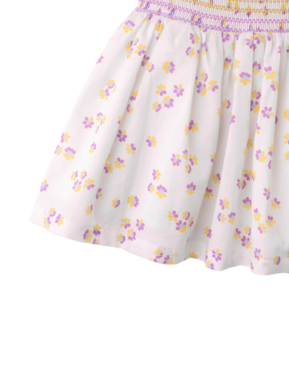 Girls Isabella Dobby Skirt, Off White