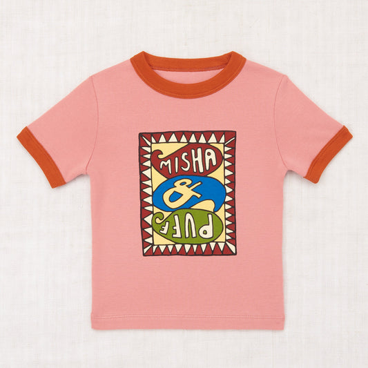 Groovy Paisley Ringer Tee, Rosewood