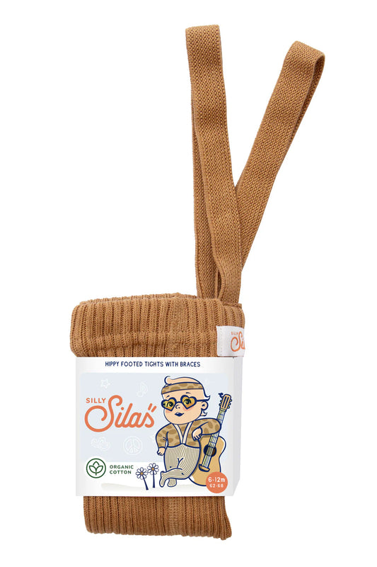 Silly Silas Hippy Footed Tights, Amber
