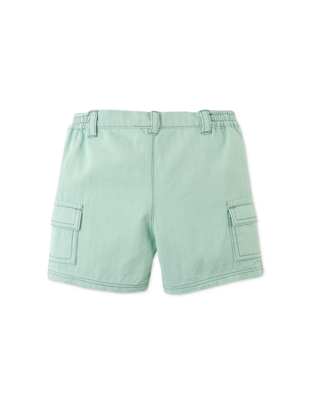 Boys Gino Shorts with Patch Pocket, Green