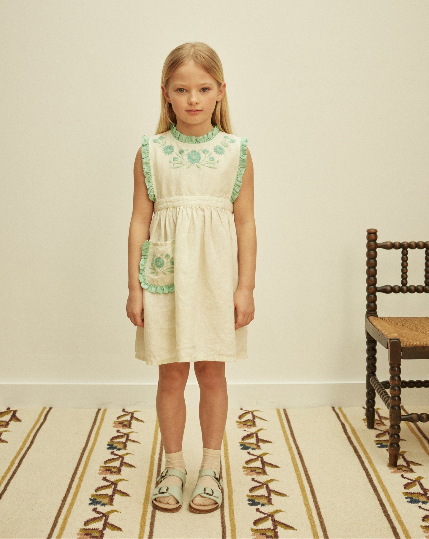 Ida Dress, Mint Cream