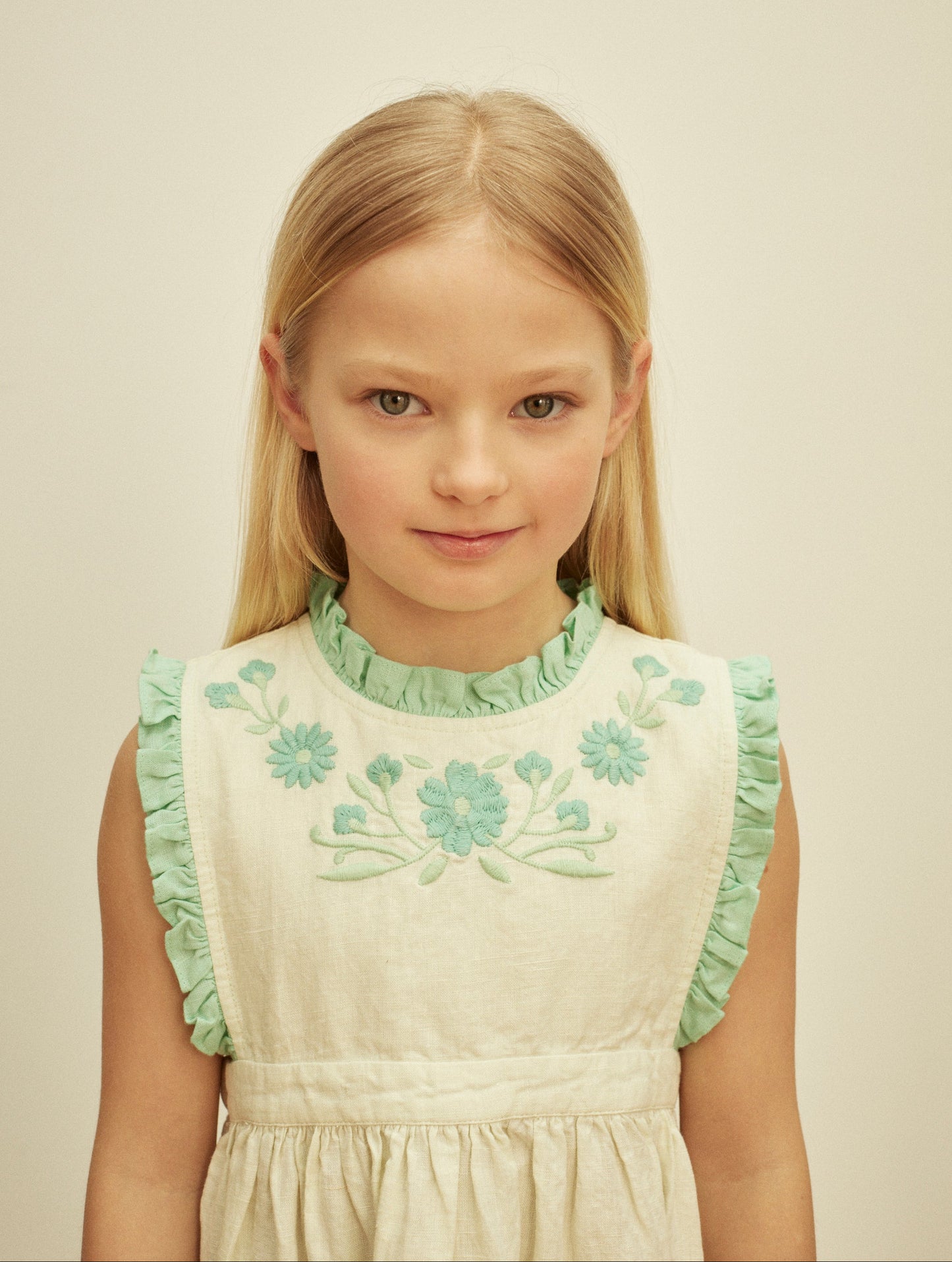 Ida Dress, Mint Cream