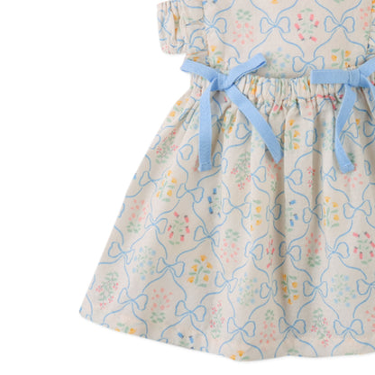 Baby Kelsea Dress with Bows & Detachable Bodice Top, Multicolor