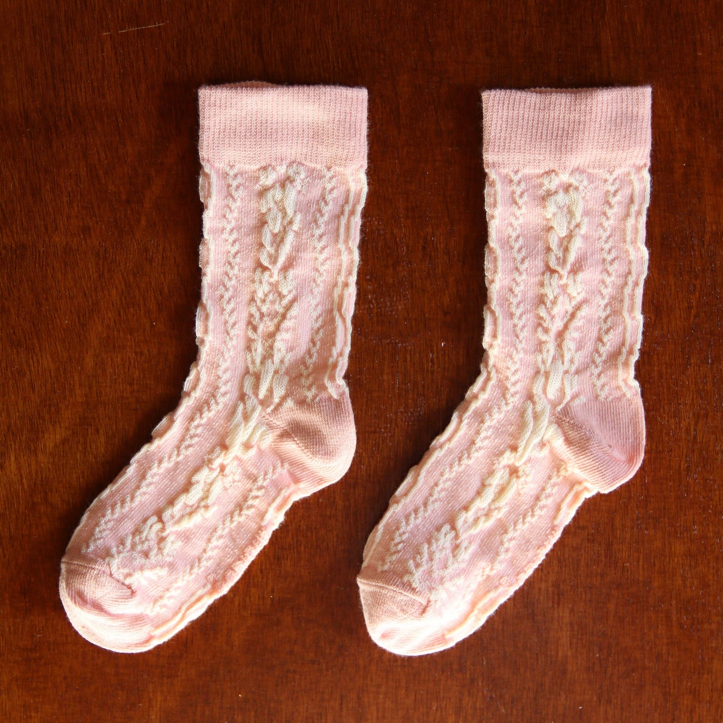 Twist Socks, Pink