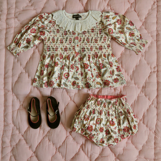 Baby Set with Reversible Bloomer, Aline Print