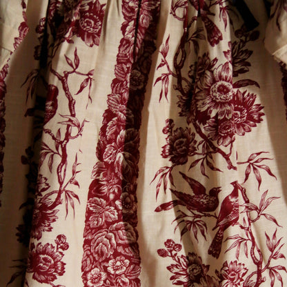 Princess Dress Bird Print, Light Canvas