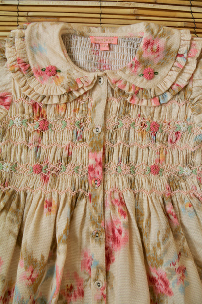 Romantic Dress, Antoinette Print Pique