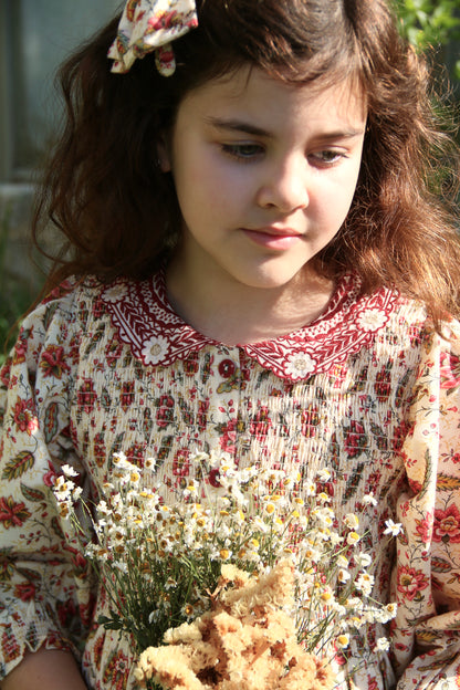 Tunique with Hair Clip, Aline Print