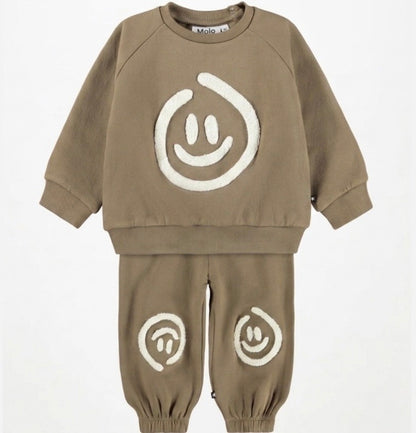 Molo Smile Sweat Set, Elmwood