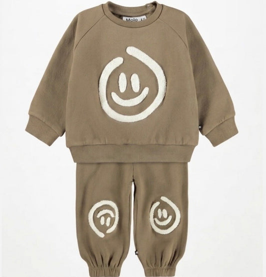 Molo Smile Sweat Set, Elmwood