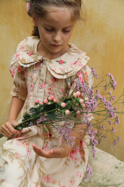 Romantic Dress, Antoinette Print Pique