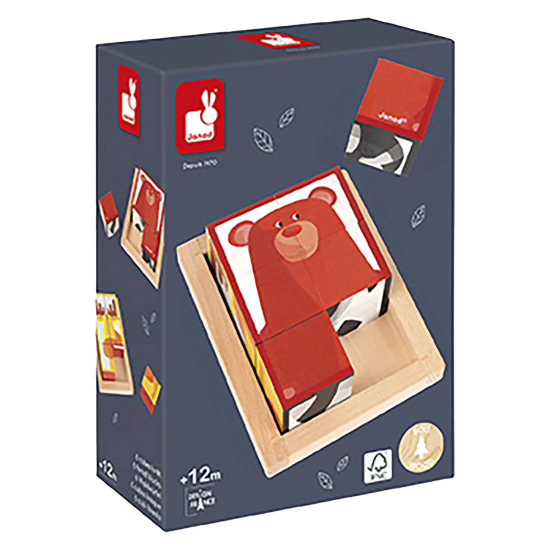 6 Forest Blocks in Wooden Box