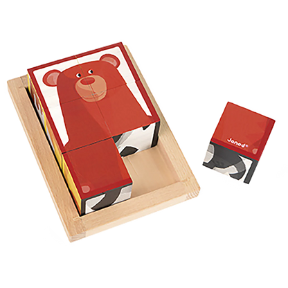 6 Forest Blocks in Wooden Box