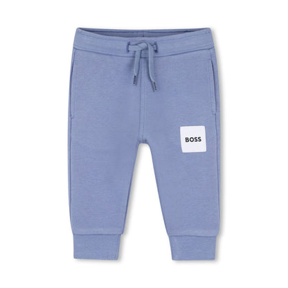 BOSS Hooded Cardigan and Jogging Pants Set, Lavender Blue