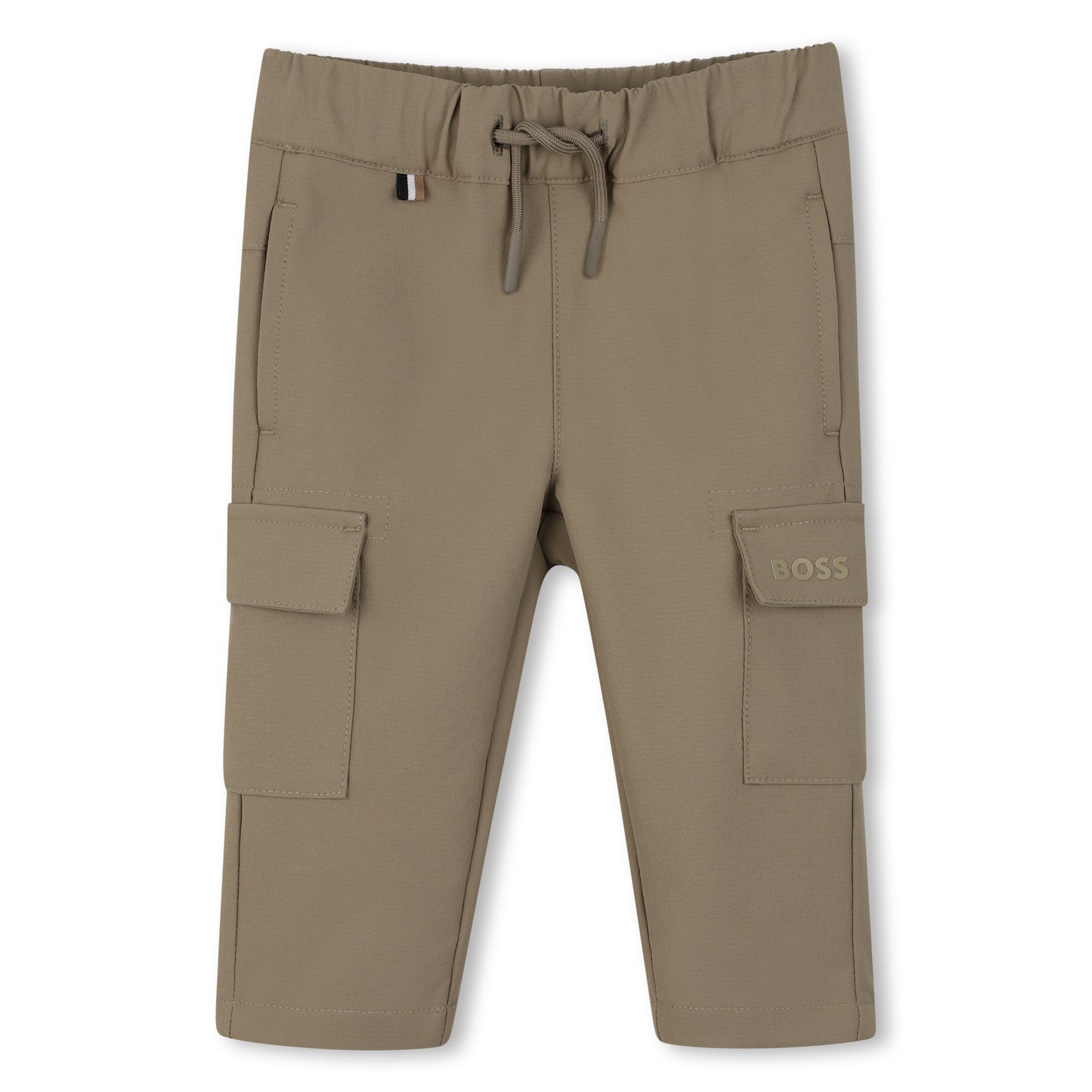 BOSS Stretchy Cargo Pants, Dark Stone