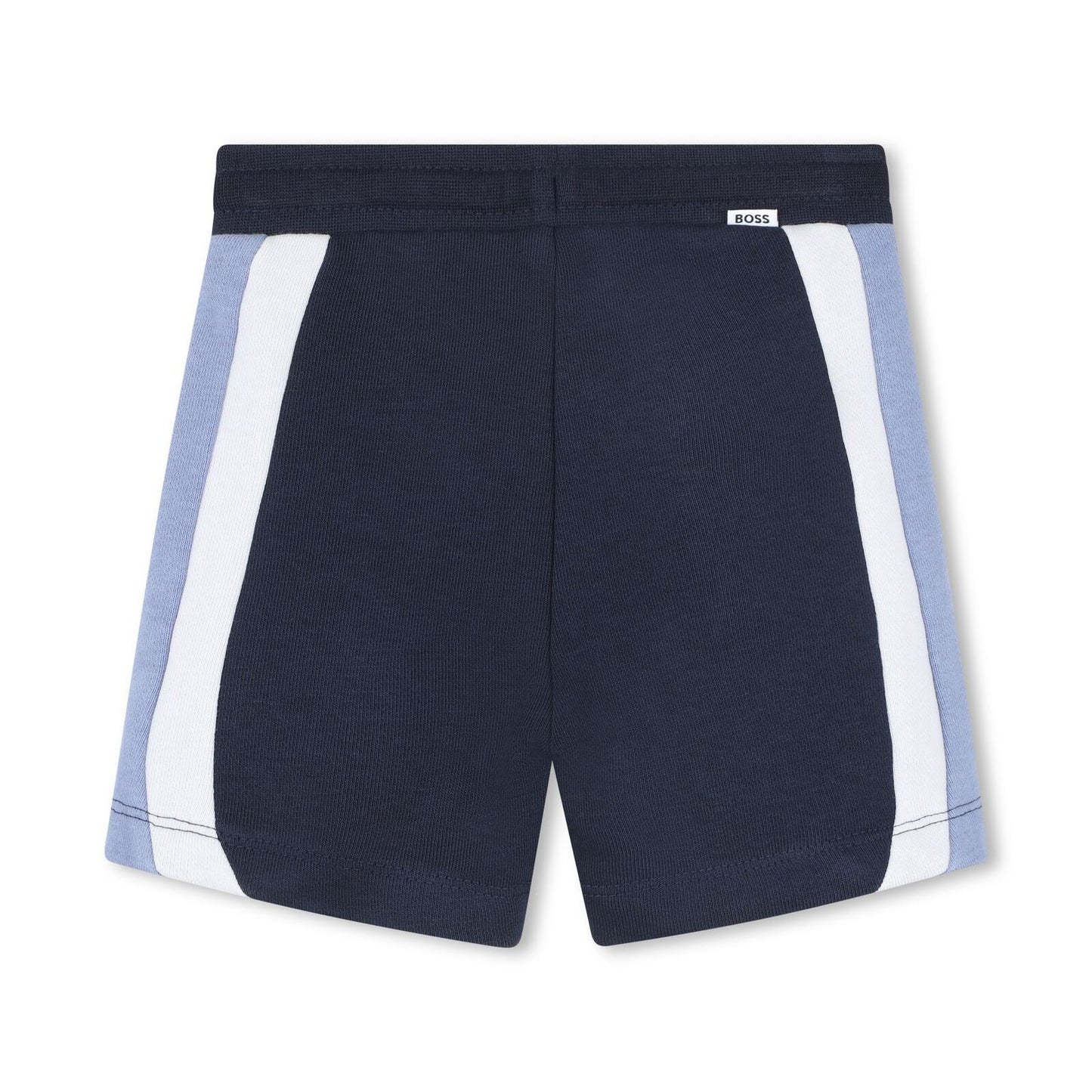 BOSS Color-Block Fleece Shorts, Navy