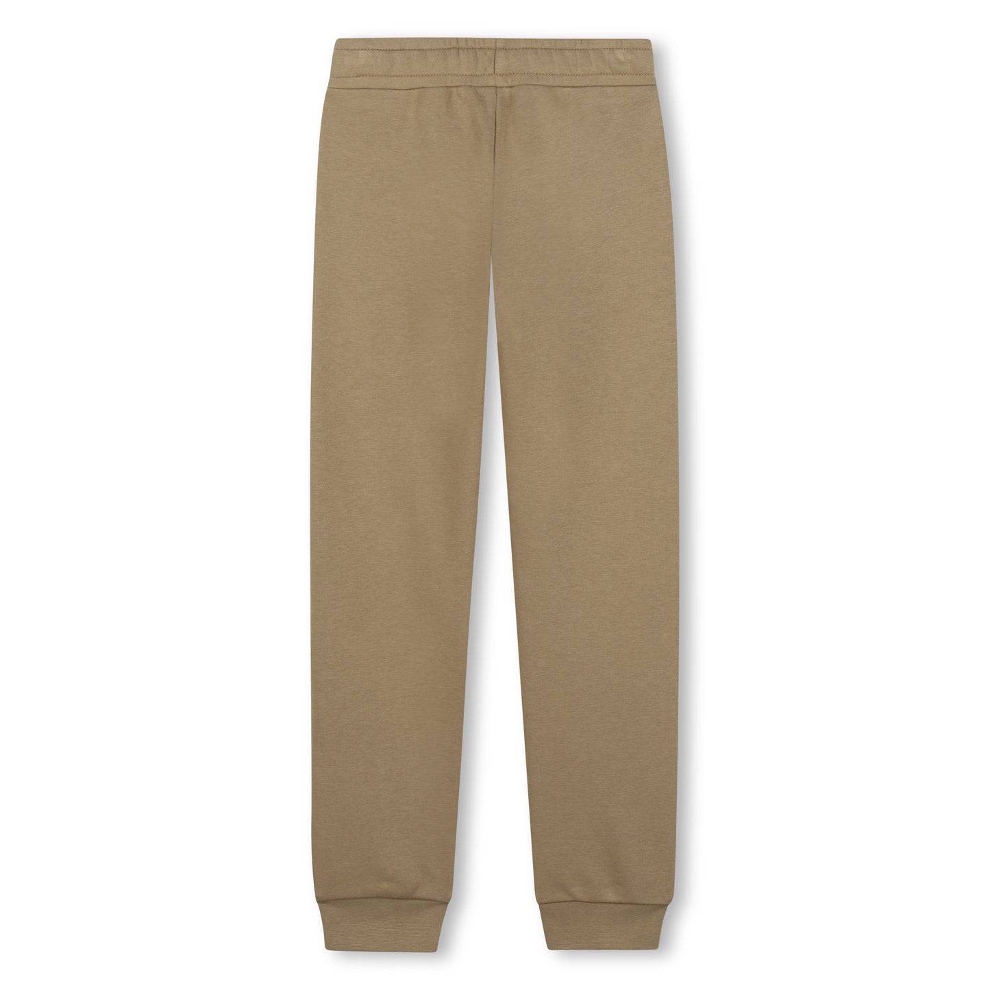 BOSS Boy Cotton-blend Tracksuit Pants with logo, Dark Stone