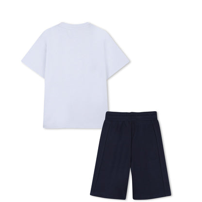 BOSS T-shirt and Bermuda Set, Pale Blue