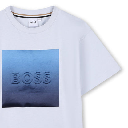 BOSS T-shirt and Bermuda Set, Pale Blue