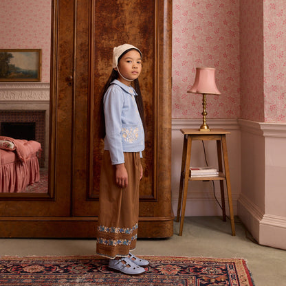 Jenna Jersey Cardigan, Book Blue