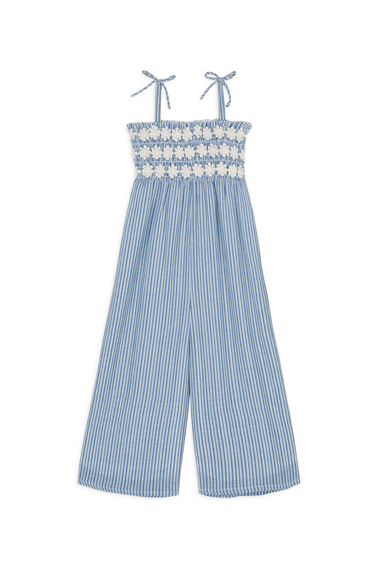 Overall Morli, Blue Parasol Stripes