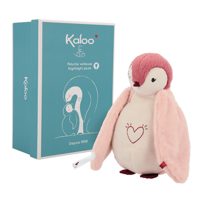 Nightlight Plush Penguin, Pink