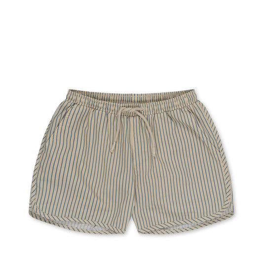 Asnou Swim Shorts, Stripe Blue