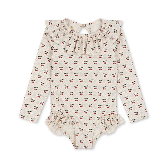 Manuka LS Swimsuit, Cherry Motif