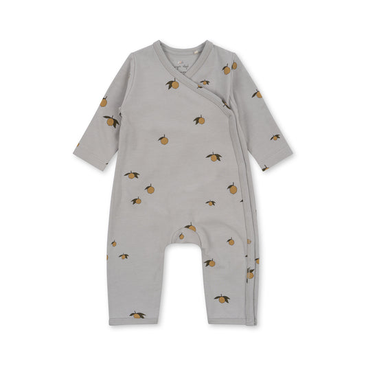 Newborn Organic Onesie, Lemon Harbor