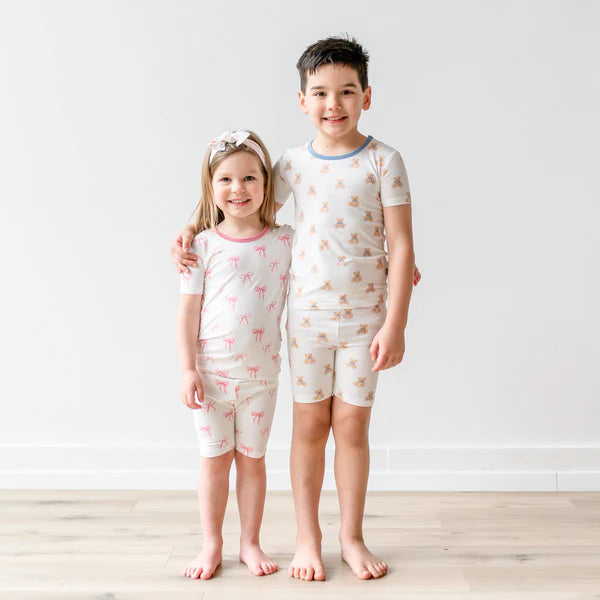 Short Sleeve Pajamas, Bow