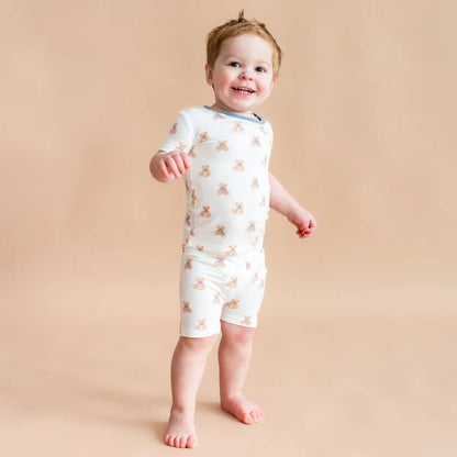 Short Sleeve Pajamas, Teddy Bear