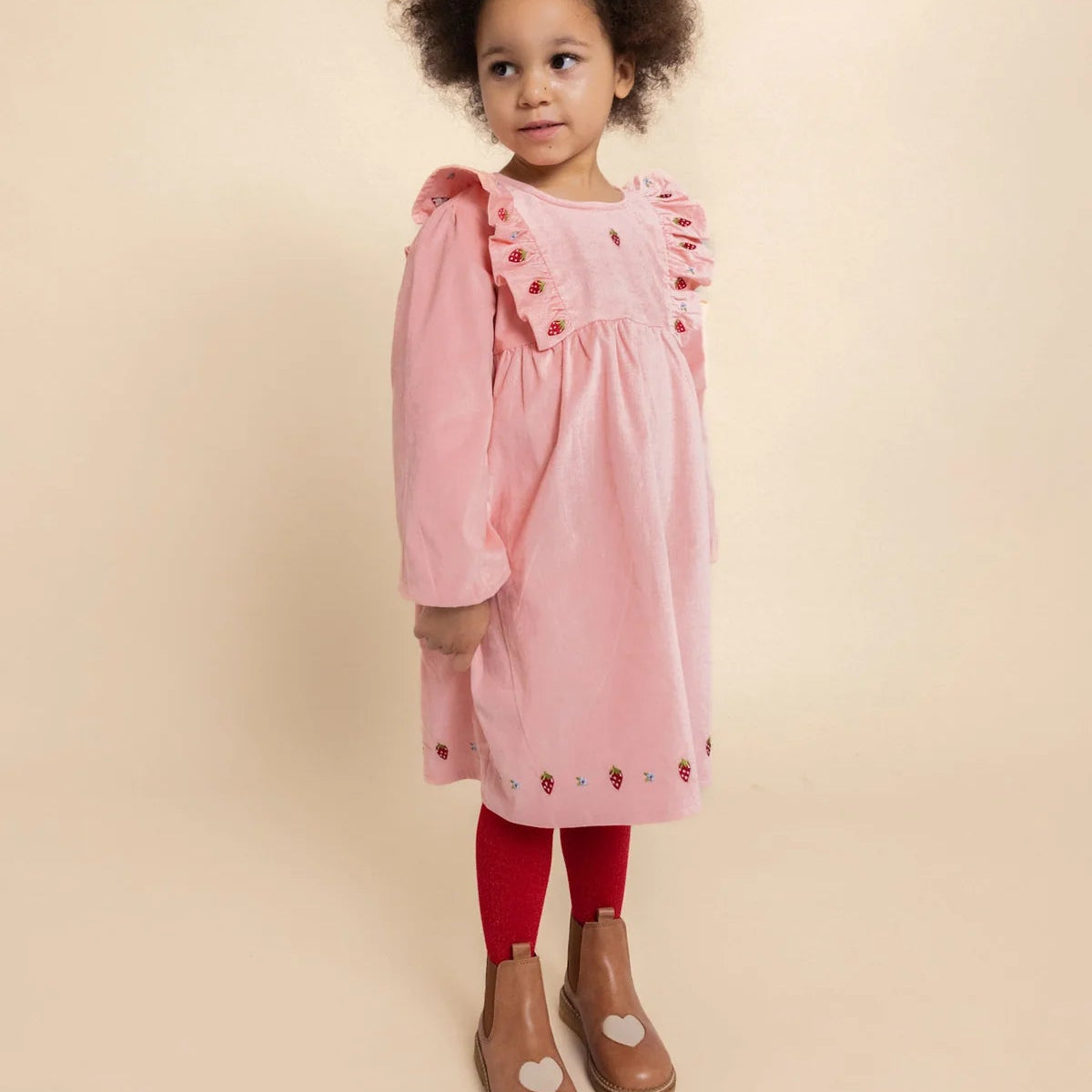 Belle Dress, Warm Pink