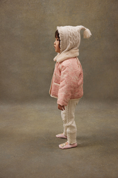 Reversible Coat Jasmina, Pink Moutain Avens