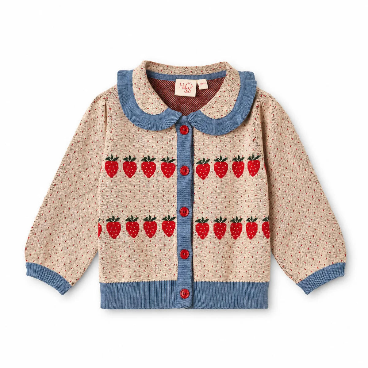 Louise Cardigan, Warm Cotton Berry
