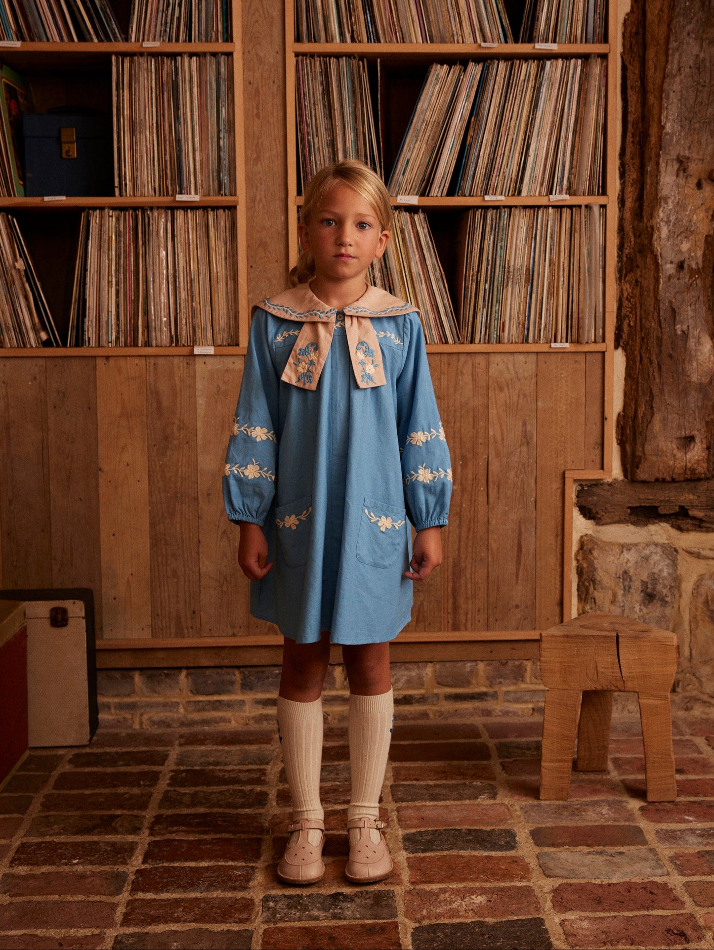 Maggie Sailor Dress, Nordic Blue